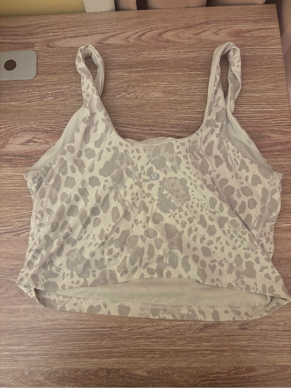 Lululemon Animal-Print Align Crop Tank Top Size 10 - Picture 2 of 2